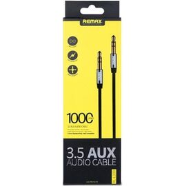  Аудио-кабель Remax 3.5mm Aux Jack Cable L100 1m чёрный 