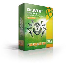  ПО Dr.Web Security Space (КЗ), 2 ПК/2 года либо 1 ПК/4 года, DVD, коробка (BHW-B-24M-2-A3) 