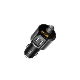  Автомобильное ЗУ Bluetooth FM трансмиттер HОСО E19 Metal Grey 