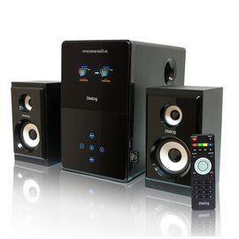  Dialog Progressive AP-220 BLACK - акустические колонки 2.1, 30W+2*15W RMS, USB+SD reader 