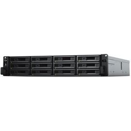  NAS Synology Rack 2U ISCSI DualCont Array (QC2,4GhzCPU/8Gbupto64/2x1GbE+1x10GbE(+1xExpSlot) per controller)NoHDD(upto12 2,5"/3,5"SASupto36with 2xRXD12 