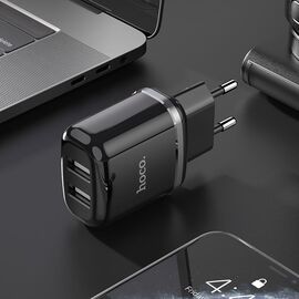  СЗУ HOCO N4 Aspiring 2USB 2.4A, чёрный 
