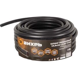  Шланг резиновый армированный Вихрь 73/7/2/37 12,5х16-1,0-ВГ., бухта 25м чёрный ТЭП 