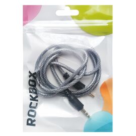  Кабель AUX (папа-папа) RockBox RC-MM2, 3,5 -3,5 (100 см) (black) 