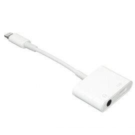  Адаптер - MH-83Y Lightning-Lightning/3.5 jack (10 см) (white) 