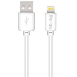  Кабель USB Lightning Krutoff Classic (1m) белый (пакет) 