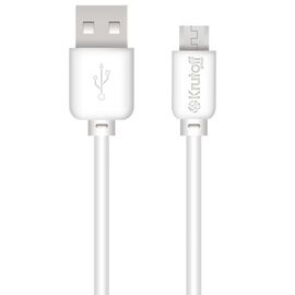 Кабель USB Micro Krutoff Classic (1m) белый (пакет) 