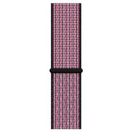  Ремешок Krutoff Nylon для Apple Watch 42/44mm (pink/black) 1 