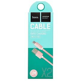 Кабель USB - micro USB Hoco X2 Rapid для HTC/Samsung (100 см) (rose gold) 