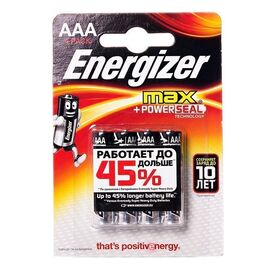  Батарейка AAA Energizer LR03 Max (4-BL) (48)(74173) 