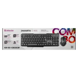  Проводной набор Defender York C-777 RU, клавиатура+мышь (black) 