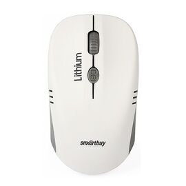  Мышь оптическая беспроводная Smart Buy SBM-344CAG-WG ONE с зарядкой от USB (white/grey) 