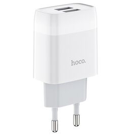  Адаптер Сетевой Hoco C73A 2USB/5V/2.4A (white) 