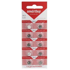  Элемент марганцево-щелочный Smart Buy AG3 (10-BL) (100/2000) 