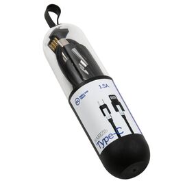  Дата-Кабель Red Line Rare USB - Type-C, 1.5А, черный (в жестком футляре) 