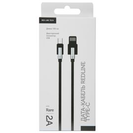  Дата-Кабель Red Line Rare USB - Type-C, черный 