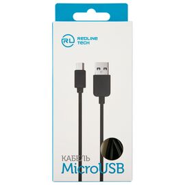  Дата-кабель Red Line USB - micro USB, черный 