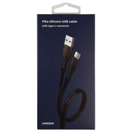  Кабель UNBRÖKE Fika USB - Type-C, 1 метр, до 2A, черный 