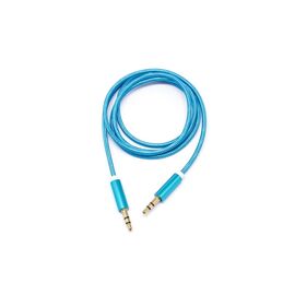  OXION AUX108 акустический кабель в оплётке jack (M) - jack(M), 1м, Синий 