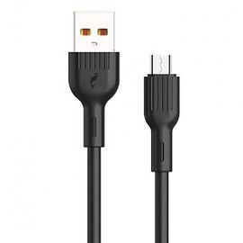  Кабель USB - micro USB SKYDOLPHIN S03V 3А (black) (206449) 