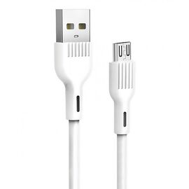  Кабель USB - micro USB SKYDOLPHIN S03V 3А (white) (206450) 