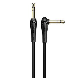  Кабель AUX (папа-папа) Hoco UPA14 100см  (black) (215961) 