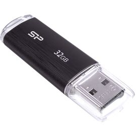  Flash Drive 32GB USB 2.0 Silicon Power Ultima U02, Черный 