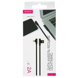  Дата-Кабель Red Line Fit USB - Lightning, черный 