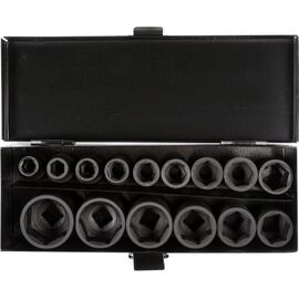  Набор головок ударных Airline 1/2" 38мм 15пр. (10,11,12,13,14,15,17,18,19,21,22,24,27,30,32мм) мет. кейс ATAS041 
