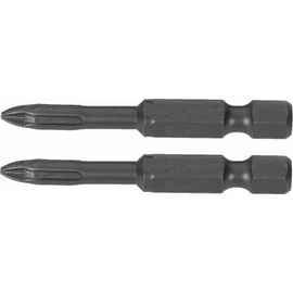  Биты KRAFTOOL Еxpert 26123-2-50-10 торсионные кованые, обточенные, Cr-Mo сталь, тип хвостовика E 1/4, PZ2, 50мм, 10шт 