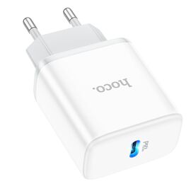  Адаптер Сетевой Hoco C104A Stage single port PD20W (white) (214017) 