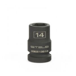  Головка ударная Stels 13918 шестигранная 14мм, 1/2", CrMo 