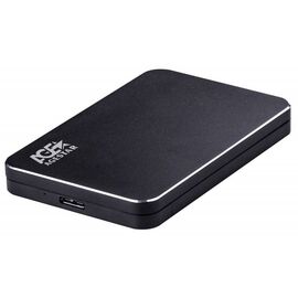  Внешний корпус для HDD AgeStar 3UB2A18 SATA алюминий черный 2.5" 
