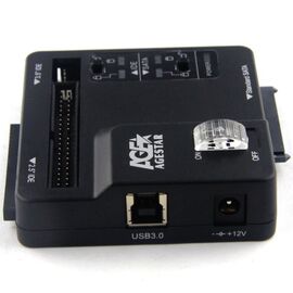  Адаптер-переходник для HDD/SSD AgeStar 3FBCP SATA IDE пластик черный 