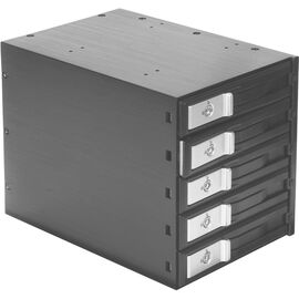  Корзина для HDD ExeGate HS535-01 (универсальная, на 5*3,5" SATA/SAS HDD, занимает 3*5,25" отсека, RTL) 