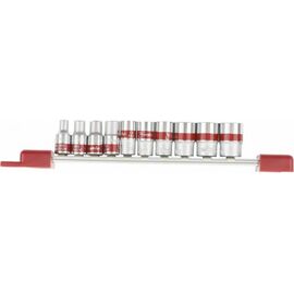  Набор торцевых головок Matrix 13559 1/4", 6-ти гр., CrV, 10шт, 4-13мм 