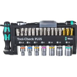  Набор инструментов Wera WE-056490 (с трещоткой, битами, головками и ручкой-держателем) 39 предметов 