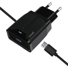  СЗУ PERO TC04 1USB 2.1A + TYPE-C CABLE черный 