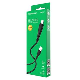  Кабель USB - micro USB Borofone BX37 Wieldy 100см 2,4A  (black) (122821) 