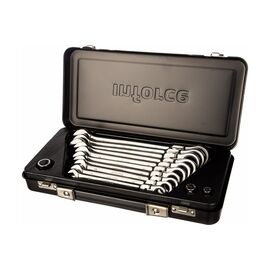  Набор ключей комбинированных Inforce 06-05-53 шарнирных с трещоткой 13 предметов 