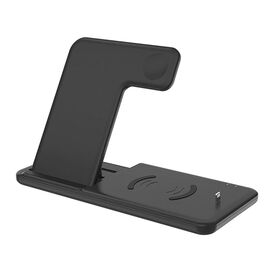  ЗУ Сетевое Беспроводное - WC03 (подставка) 3-in-1 (black) (118917) 