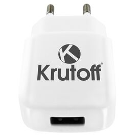  СЗУ Krutoff CH-02 1xUSB, 2.1A (white) 