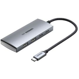  USB Hub UGREEN CM480 30758 USB-C To 2xUSB-A+2xUSB-C HUB without PD space gray 