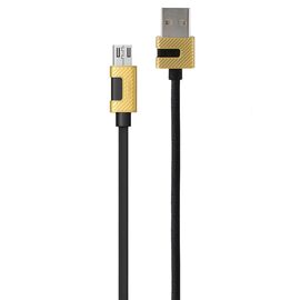  Кабель USB REMAX RC-089m Metal USB - MicroUSB, 2.4А, 1 м, черный 
