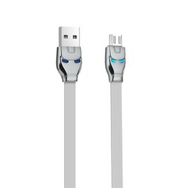  Кабель USB HOCO U14 Steel man USB - MicroUSB, 2.4А, 1.2 м, серый 