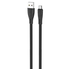  Кабель USB HOCO X42 Soft USB - MicroUSB, 2.4А, 1 м, черный 
