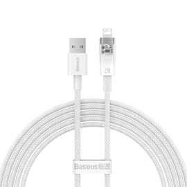  Кабель USB BASEUS Explorer Series USB - Lightning, 2.4А, 12W, 2 м, белый 