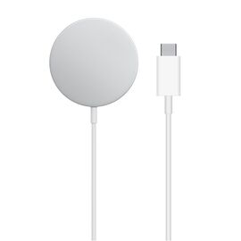  Беспроводное зарядное устройство MagSafe COTEetCI CS5712 MagSafe Charger с Кабелем Type-C, 15W, белый 