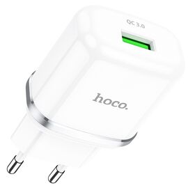  Сетевое зарядное устройство HOCO N3 Special 1xUSB, 3A, 18W, белый 