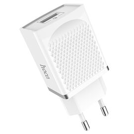  Сетевое зарядное устройство HOCO C42A Vast 1xUSB, 1.5-3.0A, 18W, белый 